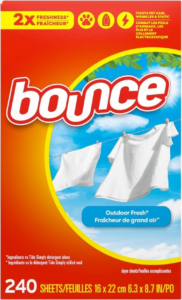 Bounce Outdoor Fresh Fabric Softener Dryer Sheets